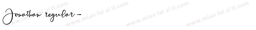 Jonathan regular字体转换